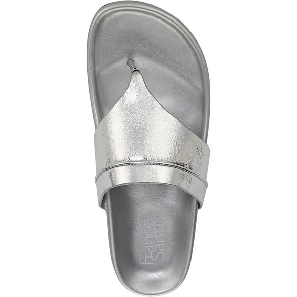 Franco Sarto Brooks Silver Sandal Size 8 New In Box NWT - Picture 5 of 11